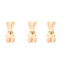 2069155 PLAQUETTE LAPIN SOURIANT RELIEF 5X2CM CHOCOLAT 150 PCES ***S/CD***
