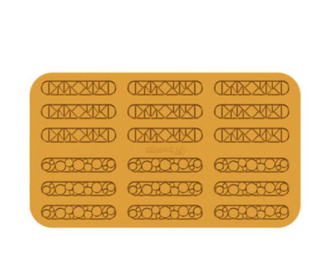 SILIKOMART SILICONE MOLD LAMPO 2 SHAPES N.18 131X26 H 1.5 MM