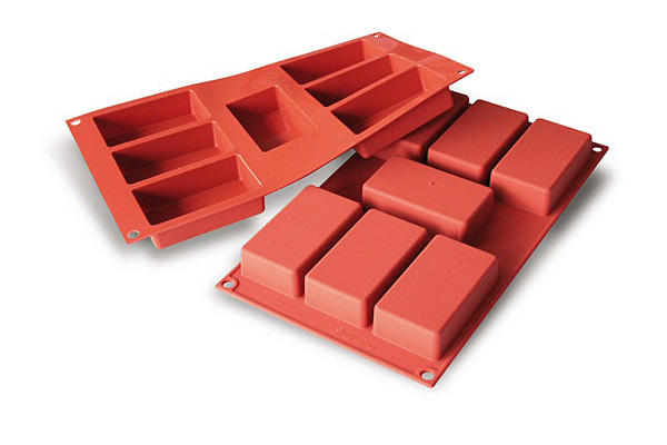 SILIKOMART SF110 MOLD 7 RECTANGLES 87X48 HT 24MM 97ML NON-STICK GN1/3 -50° TO 250°