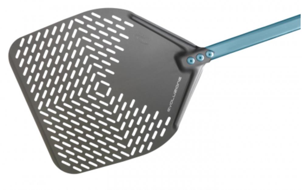 33X33CM ALUMINIUM PIZZA PEEL WITH 180CM PERFORATED HANDLE