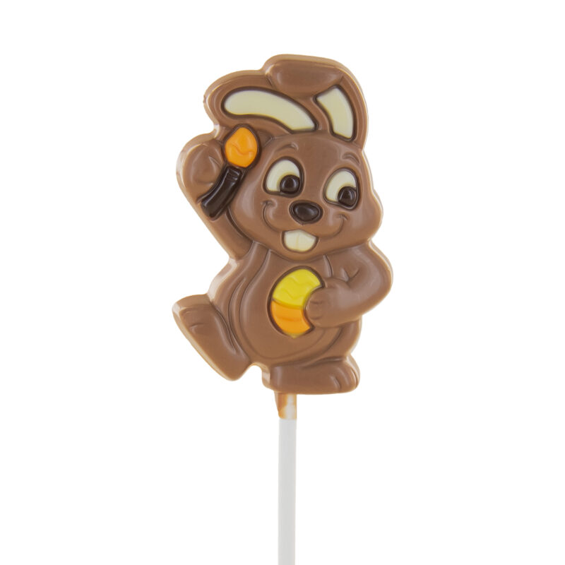 SUCETTES CHOCOLAT LAPIN PABLO LAIT 16.2CM   24X35GR DISPLAY
