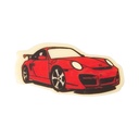 2011065 PLAQUETTE PORSCHE ROUGE 75X35MM CHOCOLAT 60PCES ***S/CD***