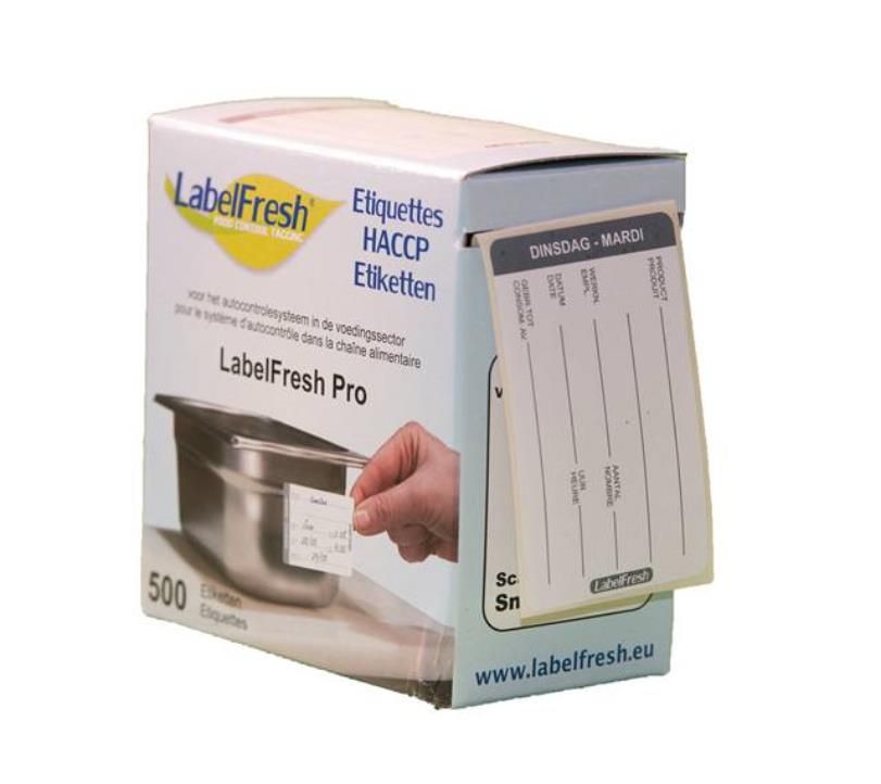 LABELFRESH *PRO* 500 ETIKETTEN 70X45MM "DINSDAG"