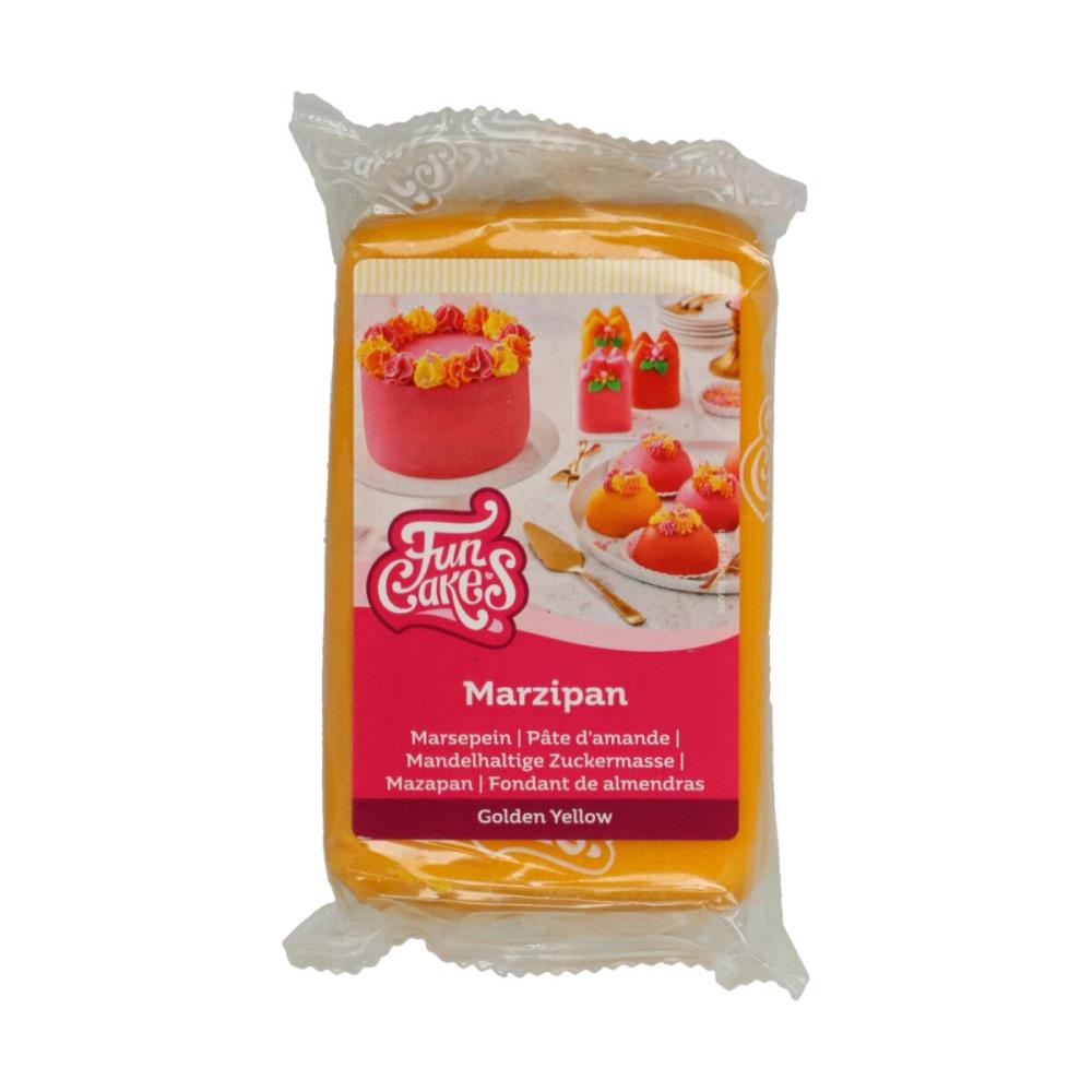 FUNCAKES MARZIPAN ALMOND PASTE 20% YELLOW 250GR