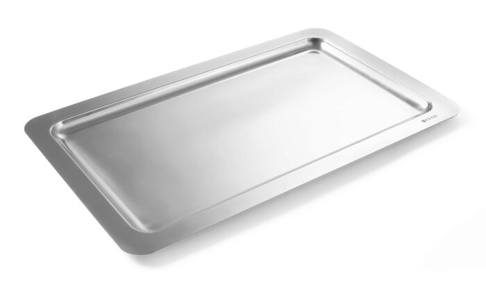 APS PLATEAU INOX 18/10 GN1/1 53X32.5XH1CM BORD LISSE