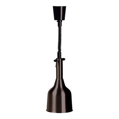 ABAT JOUR NOIR 18CM P/LAMPE CHAUFFANTE INFRA RGEA/RESSORT EXTENSIBLE 137CM