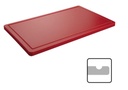 CATERCHEF PLANCHE POLY GN1/1 ROUGE 53X32.5X2CM A/RIGOLE