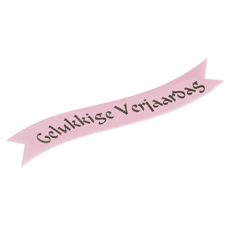 1058956 BANDEROLE ROSE GELUKKIGE VERJAARDAG 24PCES***S/CDE***