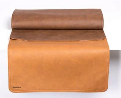 PAVELINNI CHEMIN DE TABLE REVERSIBLE 45X120CM METACOGNAC/HAVANNA