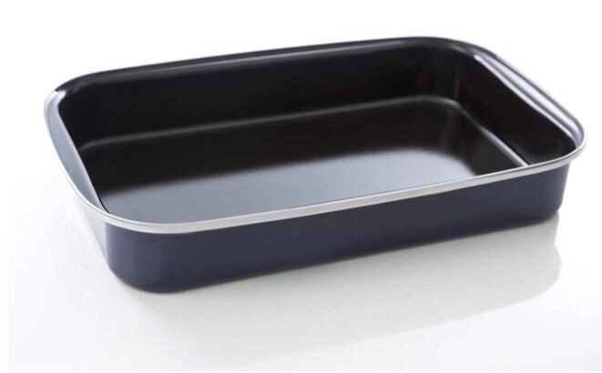 BK FORTALIT GEËMAILLEERDE STALEN OVENSCHAAL 40X24CM