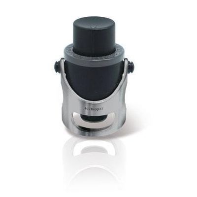 VIN BOUQUET 2 IN 1 PLASTIC/STAINLESS STEEL CHAMPAGNE STOPPER