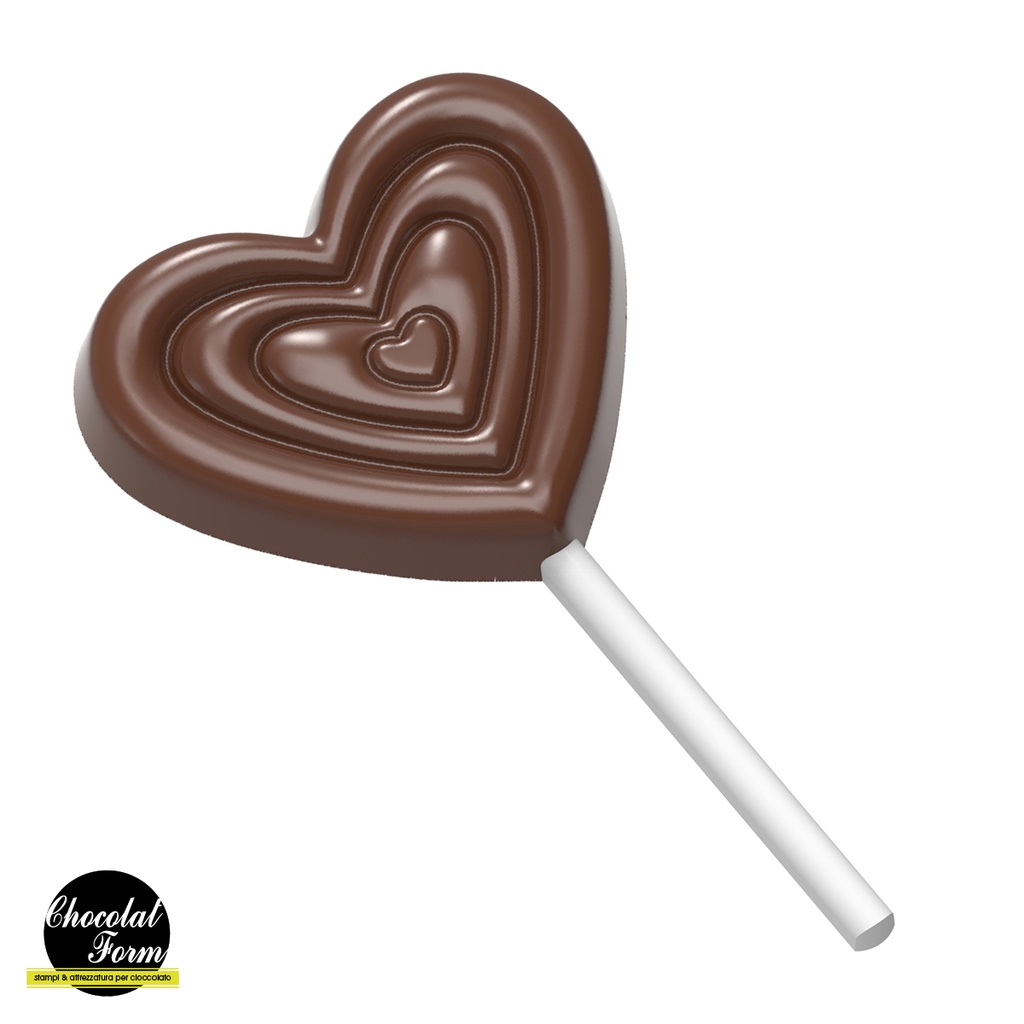 MOULE À CHOCOLAT SUCETTE COEUR CF0248 13.5X27.5CM * 1X4 *21,5GR