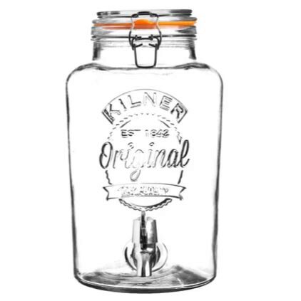 KILNER 8L GLAZEN DRANKENDISPENSER MET KRAAN