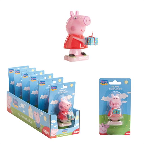 BOUGIE PEPPA PIG 3D 8CM