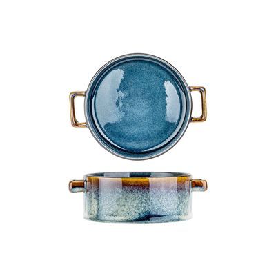 C&T QUINTANA  BLUE BOL 13CM  H 5.5CM 45CL