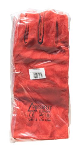 PAIRE DE GANT SUPER WELDERS ROUGE PASSE POILS 35CM
