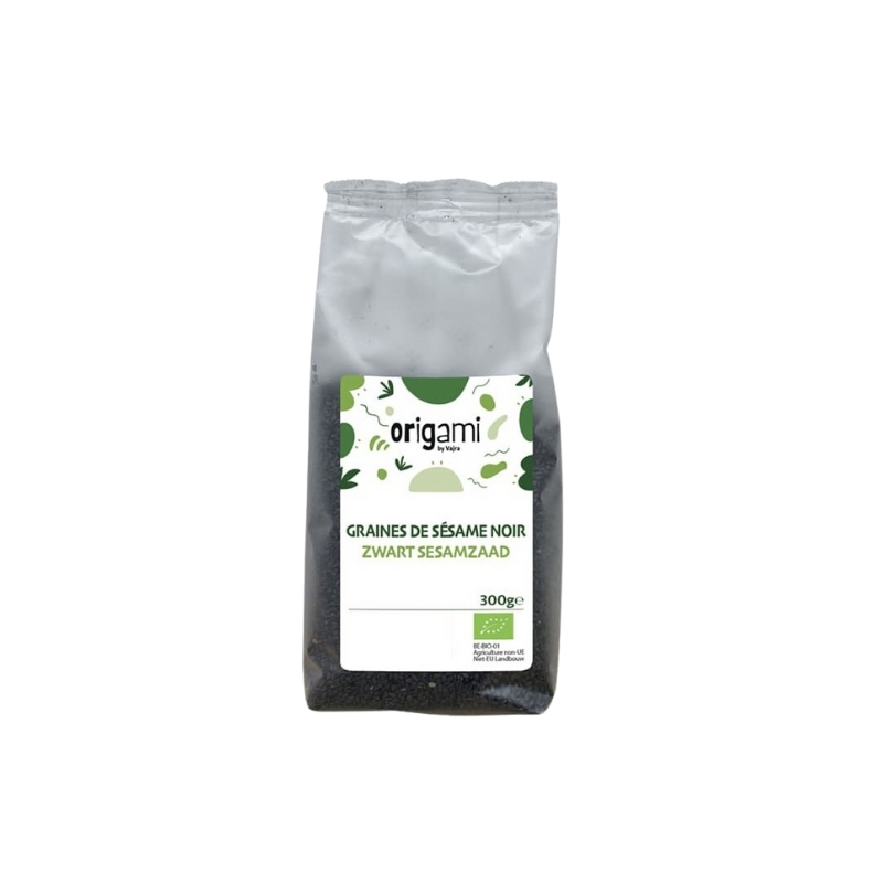 ORIGAMI ORGANIC BLACK SESAME SEEDS 300GR