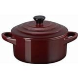 *FDS*LE CREUSET TERRE MINI-COCOTTE GARNET 10CM-0.2L