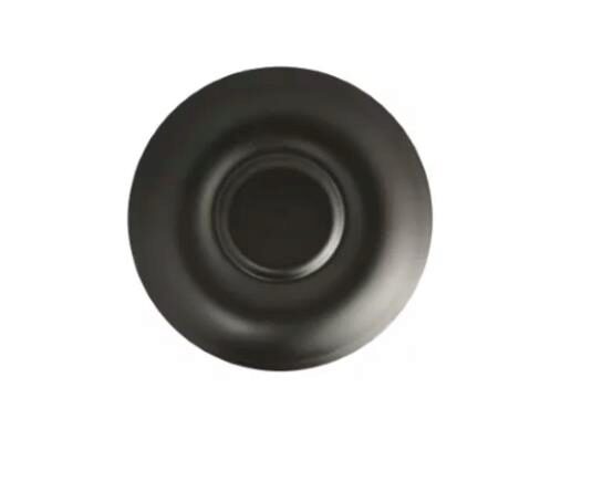 INSPIRE CAPPUCCINO SCHOTEL MAT ZWART 14 CM GROOT MIDDEN - 623707