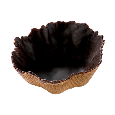 PIDY COUPE TULIPE GAUFREE CHOCOLAT Ø10.5CM H3.5CM 12 PCES