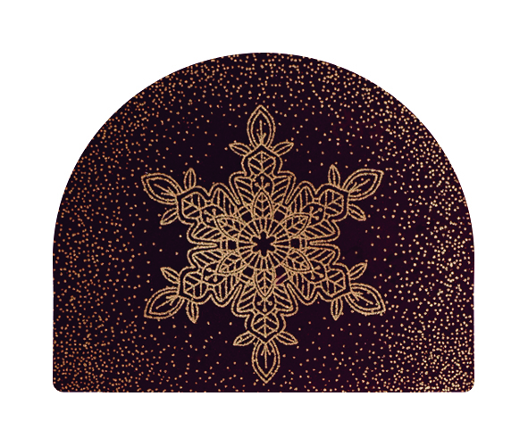 088108 PCB AFGERONDE LOG-EINDEN CN-FLAKE 3,95X3,9CM 140 STUKS ***OP BESTELLING***