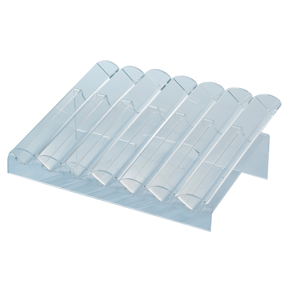 PRESENTOIR 70 MACARONS EN PLEXI - 7 RANGEES DE 10 FOST+ INCLUS