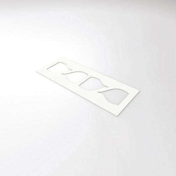 010745 PCB CHABLON POUR EMBOUT 4 EMPREINTES 9,1X8,2 CM 1PCE ***S/CD***
