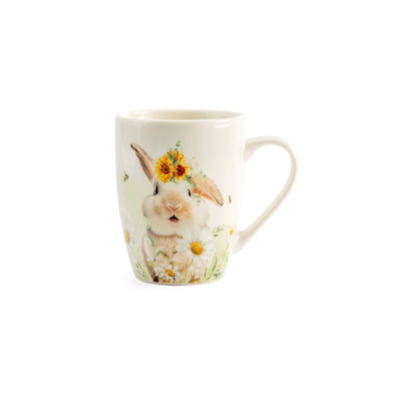 SUNFLOWER RABBIT MUG Ø8.5 10.5CM
