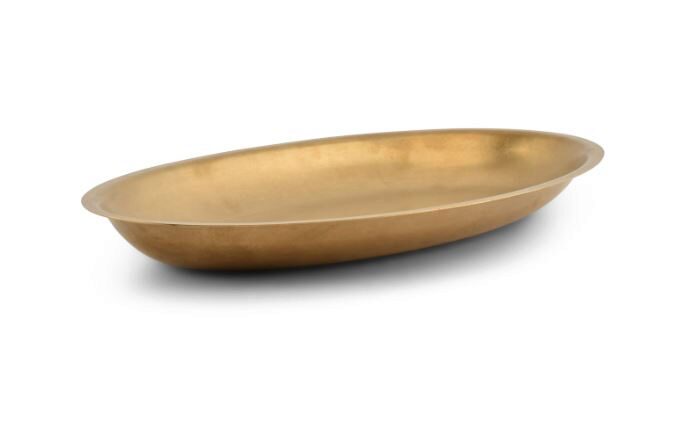 BONBISTRO VINTAGE GOLD OVAL DISH 30X18.5XH2.5CM - 791456