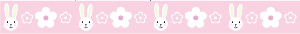 RUBAN PÂQUES "LAPIN" 2022 TAFFETAS LAITONNE25MM X 25M