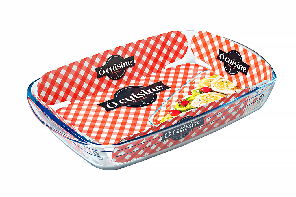 O CUISINE PLAT FOUR BOROSILICATE REC.35X22CM 2.6L