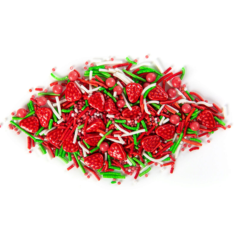 1061266 AARDBEI SUIKER DECORATIEMIX 500G