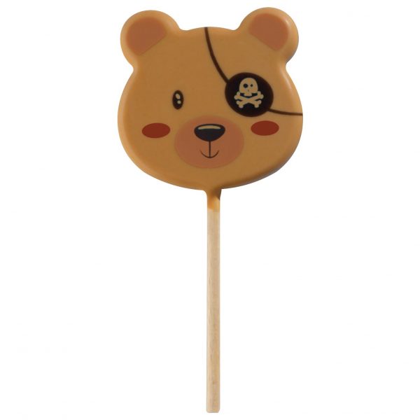 061243 PCB BLISTERS SUCETTES TEDDY PIRATE PR 45 EMP Ø 5,5 CM ET BÂTONS 9PCES ***S/CD***