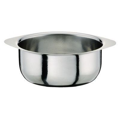 25 CM STEMLESS PAN 18/10 STAINLESS STEEL