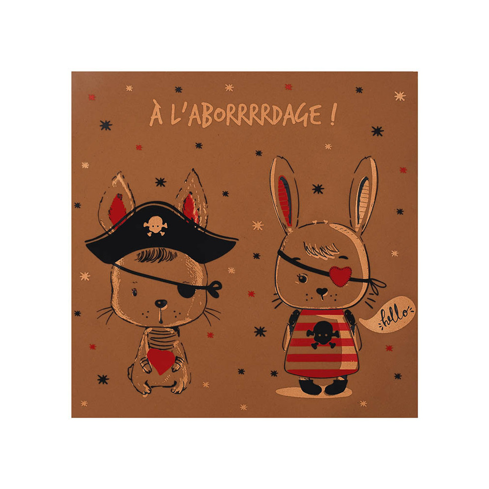 088178 PCB SHEETS PRINTED A L'ABORDAGE ! FOR SQUARE CARDS AND BAGS 24PCS ***ON ORDER***