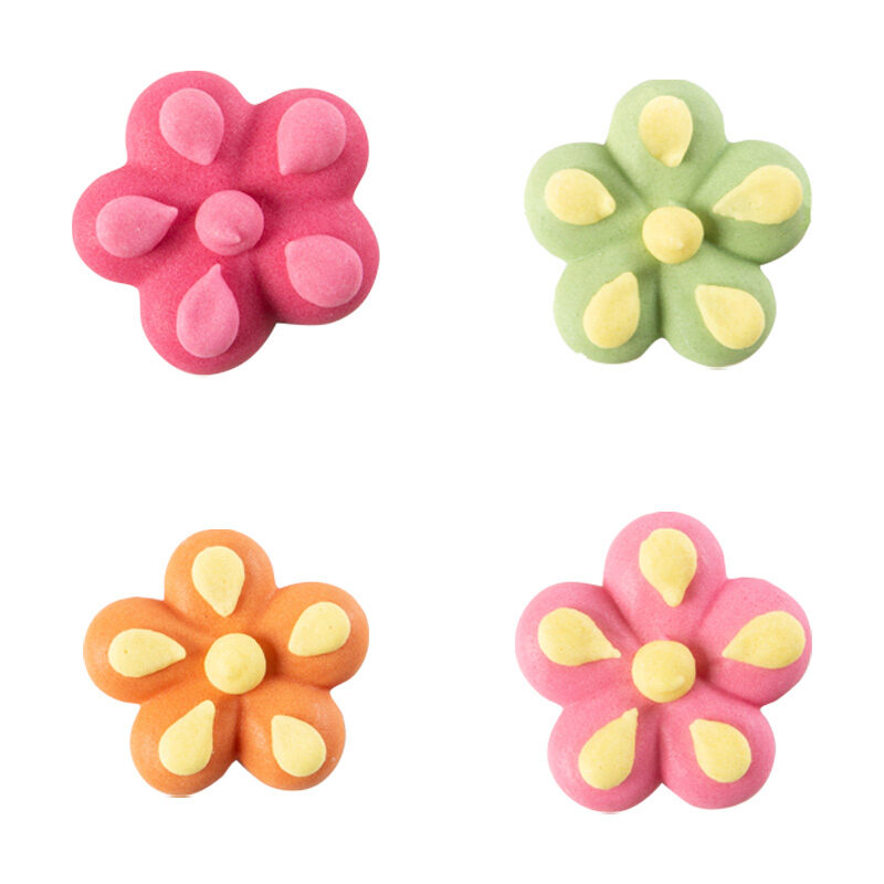 1051140 ASSORTIMENT FLEUR SUCRE 3CM 180 PCES ***S/CDE***