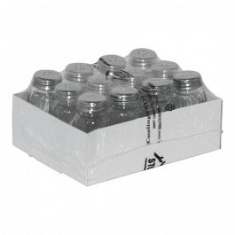 POIVRIER VERRE 8CM BOUCHON INOX 5 TROUS