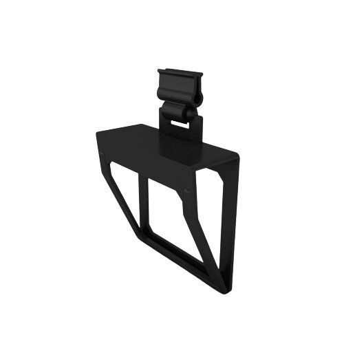 PACKAGE 10 BLACK CLAMPS SWIVEL BOX FIXING BLACK SOFT LABEL