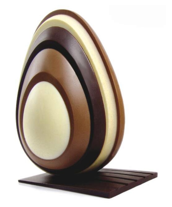 PAVONI MOULES THERMOFORMÉS OEUF "LEVEL"KIT 2 PIÉCES Ø 130 X H 200 MM