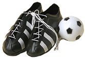 VOETBALSCHOENEN DECORATIE MET BAL