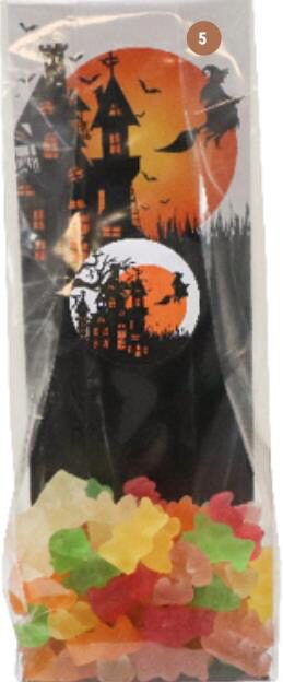 CARTONNETTE HALLOWEEN SCENE 77X50X215MM PAQUET DE 50 PCES