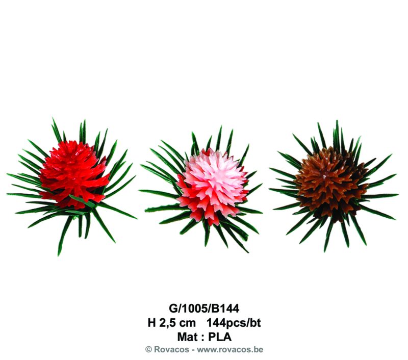 PINE CONE COLORS ASSORTED 144 PCES