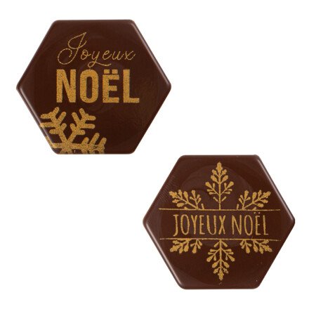 2015791 PLAQUETTE JOYEUX NOËL 3,8X3,8CM 120PCES