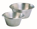 INOX PLAT BODEM PATISSERIE KOM DIAM 30CM 6.5L OPGEROLDE RANDEN=STUK