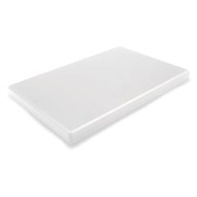 MATFER PLANCHE POLY "CHOC"60X40X1.5CM BLANCHE SANS RIGOLE