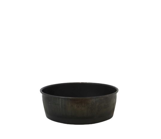 PLATINE A PAIN ROND EN TOLE NOIRE 18XH7CM - 500-600G