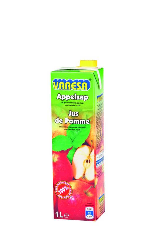 BOISSON VARESA JUS DE POMMES  TETRA PACK 8 X 1L