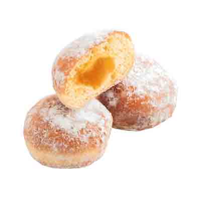 RMM 27058 MINI BEIGNET ROND FOURRÉ ABRICOT CUIT  70 X 21GR