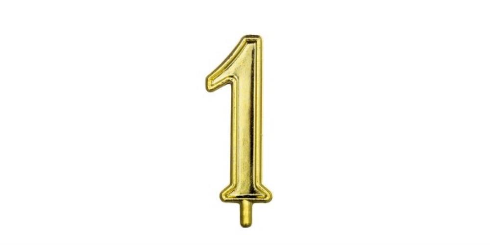 GOLD NUMBERS 1 10 PCS