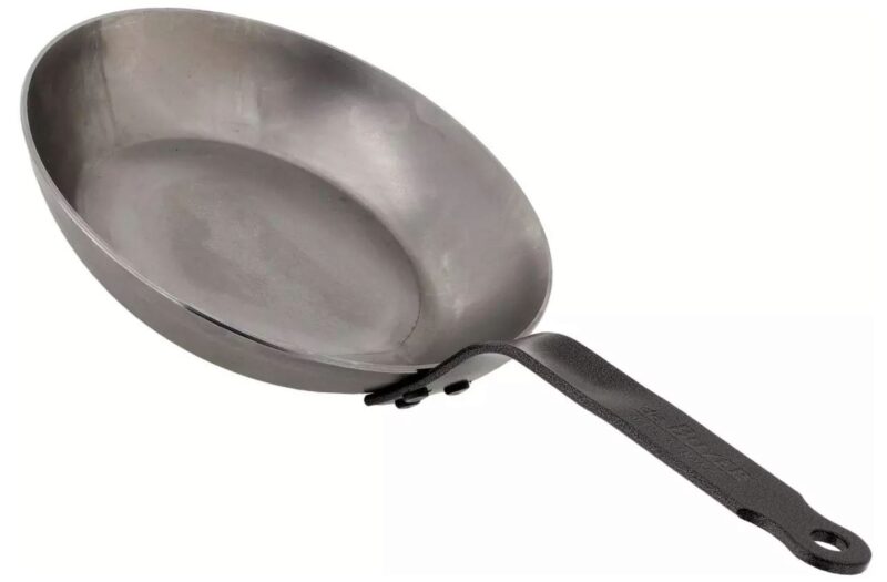 DE BUYER INDU KOOLSTOFSTALEN PAN 20CM LYON CUT.